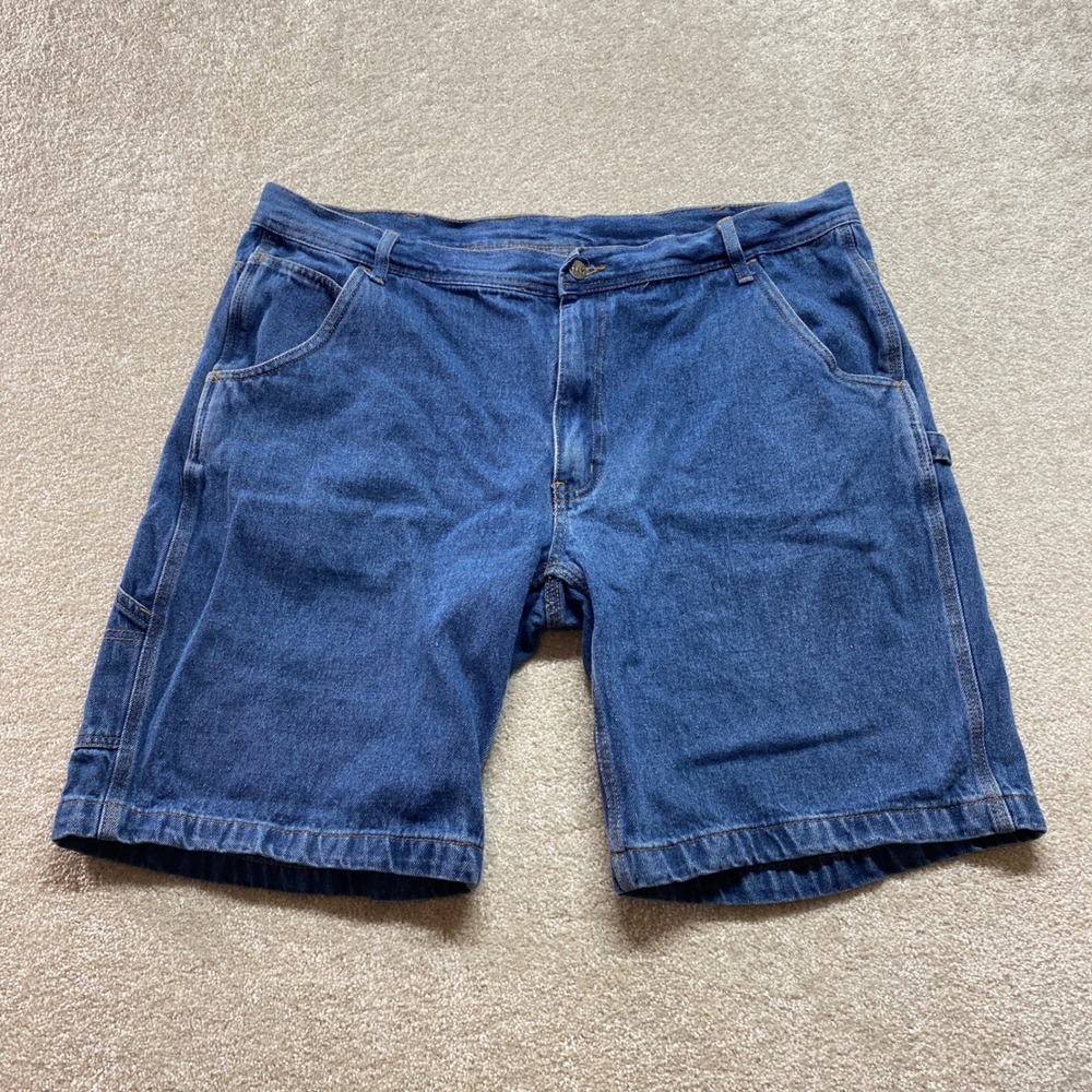 KEY Shorts Mens Size 40 Blue Carpenter Denim‎ Workwear Utility Pockets
